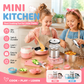 🍳 Mini Cucina Giocattolo per Bambini ✨👨‍🍳 - Set 22 Pezzi | Funzionale & Realistico | Rosa & Blu | Piccoli Chef | Idea Regalo Perfetta | 50% DI SCONTO