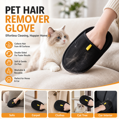 🧤 Guanto Levapeli a Doppia Faccia per Cani e Gatti | Setole in Silicone Morbido per Toelettatura e Massaggio | Riutilizzabile per Divani, Vestiti e Sedili Auto 🐾🐱🐶