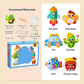 Il Miglior Regalo per i Bambini - Kit Divertente di Cucito Fai-da-Te per Bambini