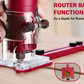 🔧Supporto 3 in 1 per Fresatrice Rifilatrice 📐 | Guida Regolabile per Scanalature, Bordi e Cerchi | Base Modulare in Alluminio