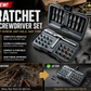 🔩🛠️ Set Cacciavite a Cricchetto 24 in 1 – Acciaio S2 Cromo-Molibdeno, Lega Alluminio Forgiata, 58 Denti, 5 Tipi di Punte, Compatto & Portatile – Ideale per Fai-da-Te & Officina ✨