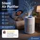 🌬️🏠 Purificatore d’Aria Compatto Silenzioso – Filtrazione Multistrato, Copertura 30-50m², Risparmio Energetico, 1 Tasto – Ideale per Peli, Polvere & Allergie 🐾✨