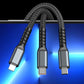 Acquista 1 e ottieni 1 gratis🔥Cavo di ricarica superveloce 3-in-1 trasparente e luminoso.