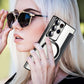 Custodia per telefono cellulare Flip in pelle PU con texture per Samsung