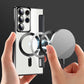 Custodia per telefono cellulare Flip in pelle PU con texture per Samsung