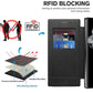 Custodia per telefono cellulare Flip in pelle PU con texture per Samsung