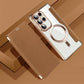 Custodia per telefono cellulare Flip in pelle PU con texture per Samsung