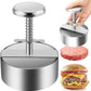 🍔 Pressa per Hamburger in Acciaio Inox 304 – Antiaderente | Bordi Rifiniti | Lavabile in Lavastoviglie | Diametri 80-140 mm | Per Hamburger Fatti in Casa & Feste 🛡️🔥