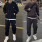 Set Felpa Girocollo Casual da Uomo