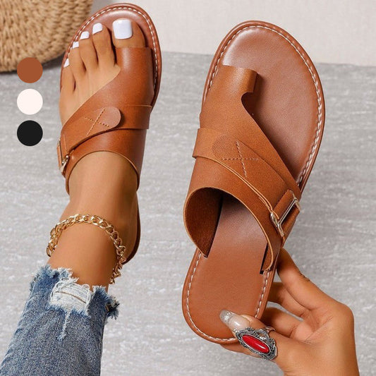 Sandali Piatti di Moda Casual, Leggeri, con Dita Divise