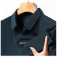T-shirt da Uomo Casual Traspirante e Antipiega con Colletto a Revers