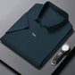 T-shirt da Uomo Casual Traspirante e Antipiega con Colletto a Revers