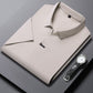 T-shirt da Uomo Casual Traspirante e Antipiega con Colletto a Revers