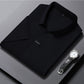 T-shirt da Uomo Casual Traspirante e Antipiega con Colletto a Revers