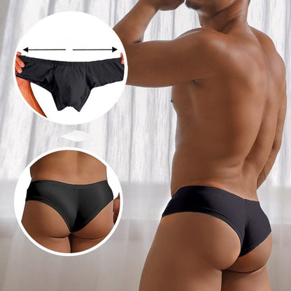 Slip Uomo a Vita Bassa Traspirante a Tinta Unita