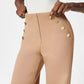 Pantaloni larghi a vita alta e alta elasticità per donne taglie forti