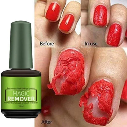 💅 Rimuovi Smalto Gel Magico 15 ml | Ammorbidisce e Solleva lo Smalto Gel in Circa 3 Minuti ⏱️ | Formula a Base d'Acqua, Applicazione Mirata 💧 | Formato Tascabile per Casa e Viaggio 🧳 | Solo per Uso sulle Unghie