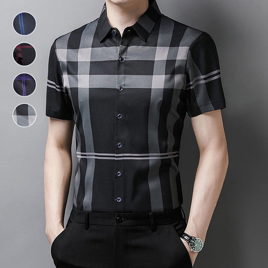 🔥Offerta esclusiva 49% DI SCONTO🎁Camicia casual da uomo traspirante e morbida a maniche corte