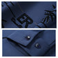 Camicia a maniche lunghe stampata alla moda casual da uomo