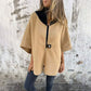Giacca donna casual con collo in piedi e mezza zip🧥