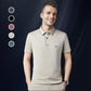 Camicia casual da uomo in seta ghiacciata con risvolto