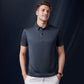 Camicia casual da uomo in seta ghiacciata con risvolto