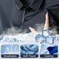 Camicia casual da uomo in seta ghiacciata con risvolto