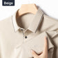 Camicia casual da uomo in seta ghiacciata con risvolto
