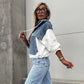 Giacche di Jeans a Strati da Donna con Cappuccio e Coulisse
