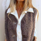 Gilet corto caldo con bottoni da donna