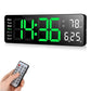🕔🌡️ Orologio Digitale da Parete 13”/16” – Display Temperatura, Data, Giorno, Luminosità Automatica 10 Livelli, Telecomando, Cavo 3,5m – 11 Varianti 🏠✨
