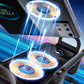 📱 Supporto Auto Intelligente per Smartphone & Tablet – Ricarica Wireless fino a 15W | Rotazione Automatica | Compatibile con Bocchette dell'Aria | Nero & Grigio 🚗⚡