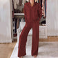 Set moda casual da donna (top + pantaloni)