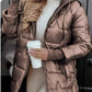 Cappotti Invernali da Donna Caldi con Cappuccio e Lunghezza Media