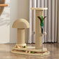 🐱 Tiragraffi Interattivo per Gatti con Piume e Palline 🪶 | Corda in Sisal Naturale Proteggi Mobili 🪵 | Base Stabile Antiribaltamento 🐾 | Design Compatto Salvaspazio