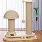 🐱 Tiragraffi Interattivo per Gatti con Piume e Palline 🪶 | Corda in Sisal Naturale Proteggi Mobili 🪵 | Base Stabile Antiribaltamento 🐾 | Design Compatto Salvaspazio