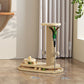 🐱 Tiragraffi Interattivo per Gatti con Piume e Palline 🪶 | Corda in Sisal Naturale Proteggi Mobili 🪵 | Base Stabile Antiribaltamento 🐾 | Design Compatto Salvaspazio