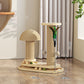 🐱 Tiragraffi Interattivo per Gatti con Piume e Palline 🪶 | Corda in Sisal Naturale Proteggi Mobili 🪵 | Base Stabile Antiribaltamento 🐾 | Design Compatto Salvaspazio