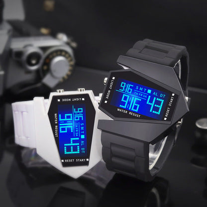 🔥Orologio LED creativo a forma di aeroplano luminoso⌚