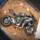 🔥Sconto di Capodanno🔥Modello di motocicletta in lega H2R/H2 1:9