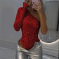 Body Donna Monospalla con Paillette