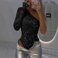 Body Donna Monospalla con Paillette