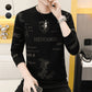 Maglia Casual da Uomo con Collo Giro e Stile Business