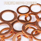 ⚙️ Set di Rondelle Piatte in Rame | 100 o 200 Pezzi in 7 o 9 Misure 📦 | Previene Allentamenti e Perdite 🔧 | Superficie Liscia e Precisa ✨ | con Scatola Organizzatrice 🧰