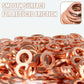 ⚙️ Set di Rondelle Piatte in Rame | 100 o 200 Pezzi in 7 o 9 Misure 📦 | Previene Allentamenti e Perdite 🔧 | Superficie Liscia e Precisa ✨ | con Scatola Organizzatrice 🧰