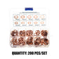 ⚙️ Set di Rondelle Piatte in Rame | 100 o 200 Pezzi in 7 o 9 Misure 📦 | Previene Allentamenti e Perdite 🔧 | Superficie Liscia e Precisa ✨ | con Scatola Organizzatrice 🧰
