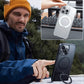 Custodia magnetica per cellulare in silicone con staffa per iPhone