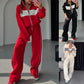 Completo Sportivo Donna a Due Pezzi con Blocco di Colore