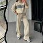 Completo Sportivo Donna a Due Pezzi con Blocco di Colore