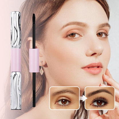 👁️ Mascara 2 in 1 Volumizzante & Arricciante – Doppia Testina | Lunga Durata | Waterproof & Antisbavatura | Pennello 3D Antigrumi | Facile da Rimuovere | Nero ✨💃